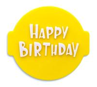 Happy Birthday HB04 - embosser / stamp for fondant, icing, cupcake, cake, decoration