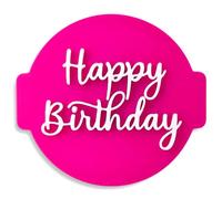 Happy Birthday HB09 - embosser / stamp for fondant, icing, cupcake, cake, decoration