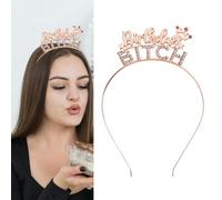 Happy Birthday Headbands for Women Girls Birthday Party Hair Accessories for Teen Girls Girlfriend Wife Birthday Gifts for Besties Soul Sisters Birthday Bday Presents for Her Crown Rhinestone Hairhoop