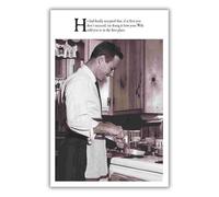 Greetings Card On The Ceiling Husband Man Cooking Card Emotional Rescue Natural One Size