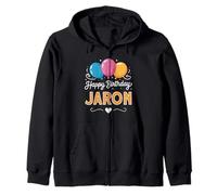 Happy Birthday Jaron Zip Hoodie