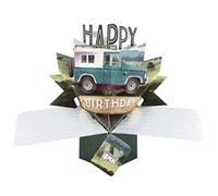 Happy Birthday Jeep Pop-Up Greeting Card Original Second Nature 3D Pop Up Cards