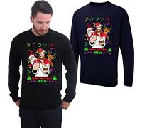 Happy Birthday Jesus Christmas Jumper Funny Santa Reindeer Xmas Gift Sweatshirt Top(S, Black)