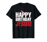 Happy Birthday Jesus Party Hat Christmas Christians Tees T-Shirt