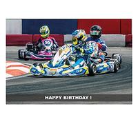 Happy Birthday Karting Greeting Card 125mm x 178mm PT199
