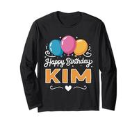 Happy Birthday Kim Long Sleeve T-Shirt
