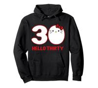 Happy Birthday Kitty Cute Hello Thirty Bday 30th Kawaii Gift Pullover Hoodie