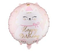 Foil Balloon Cat Happy Birthday Gift Decoration Girl Birthday Balloon Kitty Cat Birthday 45 cm