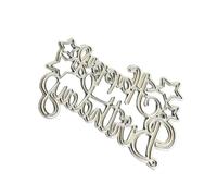 Happy Birthday Letter Die Cut Metal Embossing Cutting Dies Templates for Card Making Scrapbooking Journal Photo Album Paper Crafting Dies Set