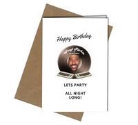 HAPPY BIRTHDAY - LIONEL RICHIE - LET'S PARTY ALL NIGHT LONG - A5 CARD | Envelope Included | Blank Inside