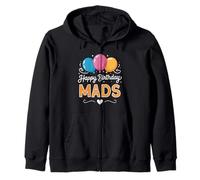 Happy Birthday Mads Zip Hoodie