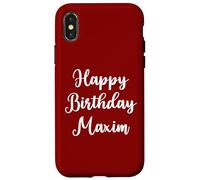 Happy Birthday Maxim Case for iPhone X/XS