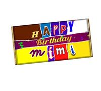 Happy Birthday Mimi Chocolate Bar Wrapper Novelty Gift For Grandma Nana Granny CH-537 (without chocolate)