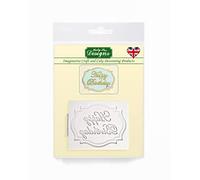 Happy Birthday Mini Plaque Silicone Mould for Cake Decorating, Crafts, Cupcakes, Sugarcraft, Candies, Chocolate, Card Making and Clay, Food Safe Approved, Made in the UK