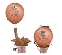 Happy Birthday Money Box for Cash Gift, 44 PCS Money Pull Out Gift Box, Balloon Surprise Box, Premium Pink Gift Boxs with Pull String, Fun Cash Present for Birthday Wedding, Women Girls (Pink)