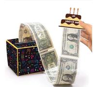 Happy Birthday Money Box for Cash Gift,Happy Birthday Money Pull Out Kit,Surprise Money Gift Box,Money Pulling Box with 40 Transparent Bags,Money Box Surprise Gift Box Exploding for Birthday Party