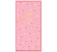 Happy Birthday Money Wallet for Female Pink with Envelope for Cash Gift Cards or Vouchers