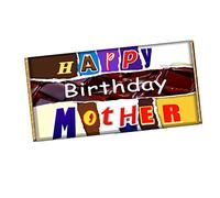 Happy Birthday Mother Chocolate Bar Wrapper Novelty Gift For Mom Mummy Stepmom CH-501-N (without chocolate bar)