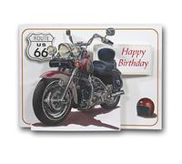 Happy Birthday - Motorbike - Harley Davidson - Pictoria Press 3D Pop Up Greeting Card