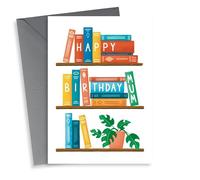 Happy Birthday Mum Bookshelf Card