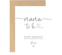 Happy Birthday Nana to be Card from Bump with envelope, Nana to be, Happy Birthday Nana, Nana to be Birthday Card Love Bump