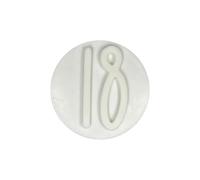 Happy Birthday Number 16 18 21 30 40 50 60 Embosser/Stamp for Fondant, Icing, Cupcake, Cake, Cookie, Decoration (18)