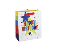 Happy Birthday Occasions Gift Bag with Star Tag Medium Size