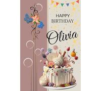 Happy Birthday Olivia: A Beautiful 6×9 Lined Notebook - 120 Pages