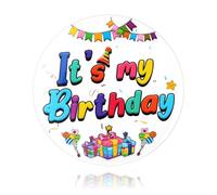 Happy Birthday Pin for Girls Boys, Its My Birthday Pins Birthdays Button Birthdays Badge Pin Accessories Round Happybirthdays Pins Brooch Party Decorations Supplies for Celebrations Gifts