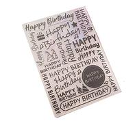 Happy Birthday Plastic Embossing Folders for DIY Card Making Decoration Stencil Scrapbooking Tools