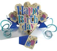 Happy Birthday Pop-Up Greeting Card Original Second Nature 3D Pop Ups Cards