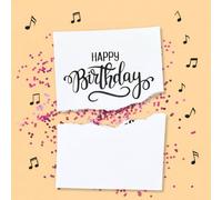 Happy Birthday Prank Card with Endless Music, Glitter Explosion, Gag Gift | Happy Birthdsy Card so annoying but funny!