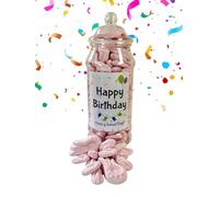 Happy Birthday Quality Popular Pick n Mix Sweets Gift Jar Selection, Favourite Sweet Variety Assortment (400g Shrimp Mix)