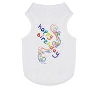 'Happy Birthday Rainbow ' Pet Dog/Cat T-Shirt (PT00141820)