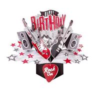 Happy Birthday Rock Pop-Up Greeting Card Original Second Nature 3D Pop Up Cards