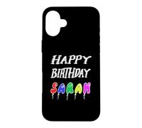 Happy Birthday Sarah Case for iPhone 16 Plus