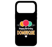 Happy Birthday saying Dominique Case for iPhone 17 Pro Max