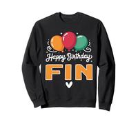 Happy Birthday saying Fin Sweatshirt