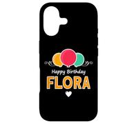 Happy Birthday saying Flora Case for iPhone 17