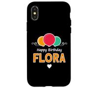 Happy Birthday saying Flora Case for iPhone X/XS