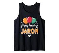 Happy Birthday Saying Jaron Tank Top