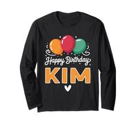 Happy Birthday Saying Kim Long Sleeve T-Shirt