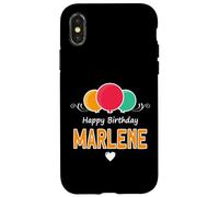 Happy Birthday saying Marlene Case for iPhone X/XS
