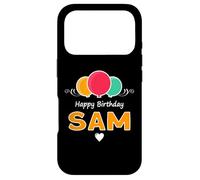 Happy Birthday saying Sam Case for iPhone 17 Pro