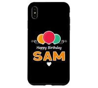 Happy Birthday saying Sam Case for iPhone XS Max