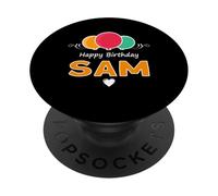 Happy Birthday saying Sam PopSockets Adhesive PopGrip