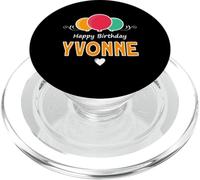 Happy Birthday saying Yvonne PopSockets PopGrip for MagSafe