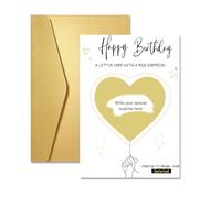 Happy Birthday Scratch Card Reveal, Personalised Scratch Card with Envelope & Scratch-off Sticker, Birthday Scratch Card Gift Reveal, Funny Greeting Card for Women Men