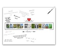 Happy Birthday Signature Card - Large Guest Book Alternative Poster for Him or Her. Happy Birthday Party Decoration Supplies. Wall Art Decor for Boys or Girls. A3 Party Poster for Women & Men