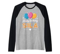Happy Birthday Sila Raglan Baseball Tee